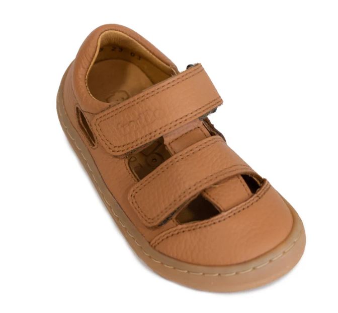 FRODDO barefoot sandálky G3150241-2 Cognac
